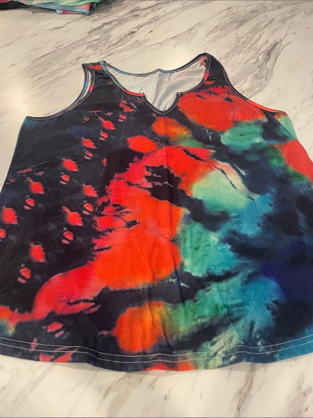 Women’s Multicolor Tie-Dye Tank Top